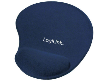 LogiLink Repose-poignet à gel avec tapis de souris, bleu
