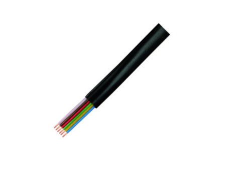 LogiLink Câble téléphonique, 100 m, 6 fils, plat, noir