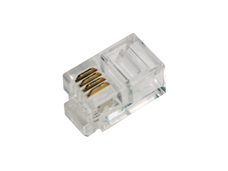LogiLink Connecteur RJ10 pour câble plat, non blindé