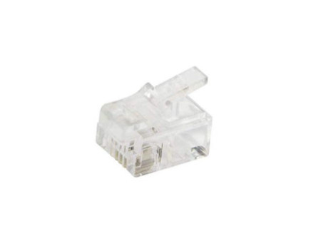LogiLink Connecteur mâle RJ11 pour câble plat, non blindé