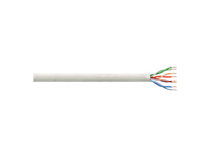 LogiLink Câble Patch, Cat. 6, U/UTP, 305 m, gris clair