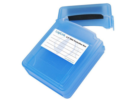 LogiLink Boîtier de protection pour disques durs 2,5', bleu