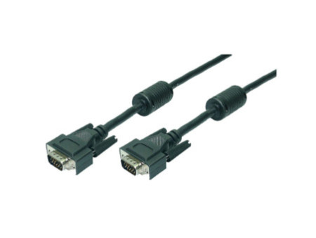 LogiLink Câble VGA pour moniteur, mâle - mâle, noir, 20 m