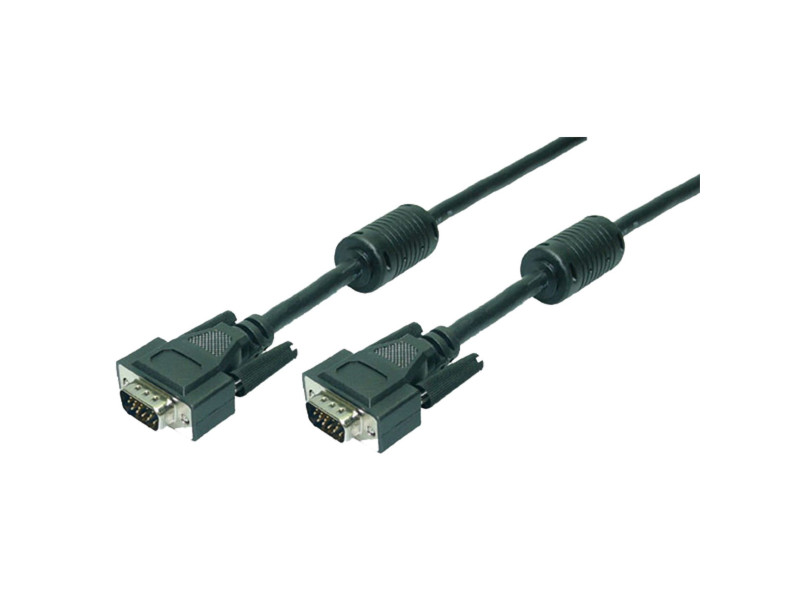 LogiLink Câble VGA pour moniteur, mâle - mâle, noir, 20 m