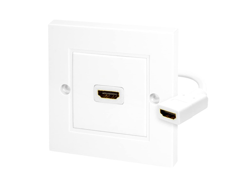 LogiLink Boîte de raccordement, 1 x HDMI, blindé, blanc