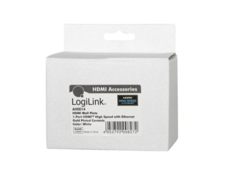 LogiLink Boîte de raccordement, 1 x HDMI, blindé, blanc
