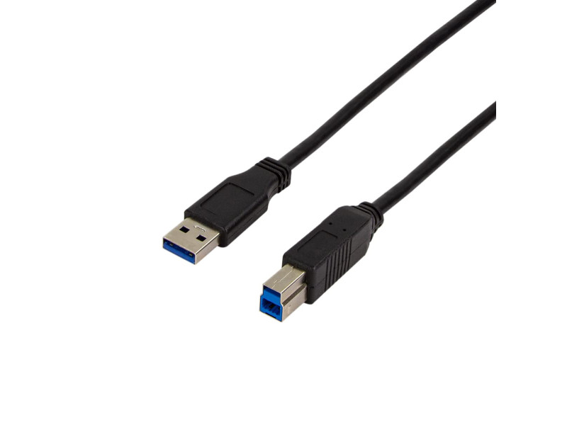 LogiLink Câble USB 3.0, USB-A - USB-B mâle, 2 m, noir