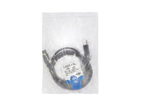 LogiLink Câble USB 3.0, USB-A - USB-B mâle, 2 m, noir
