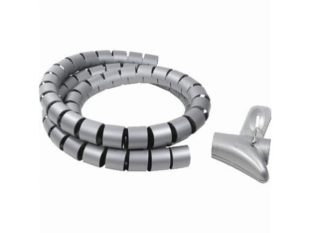 LogiLink Attache-câbles, 1,5 m, diamètre: 25 mm, gris