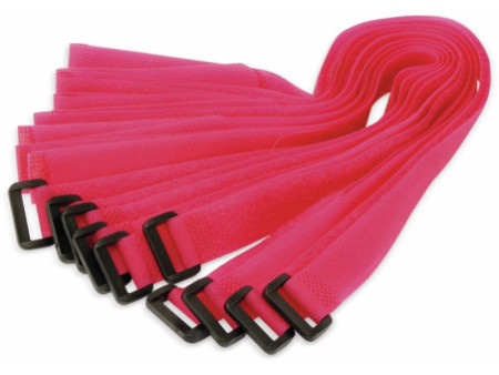 LogiLink Attache-câbles auto-agrippante, 500 x 20 mm, rose