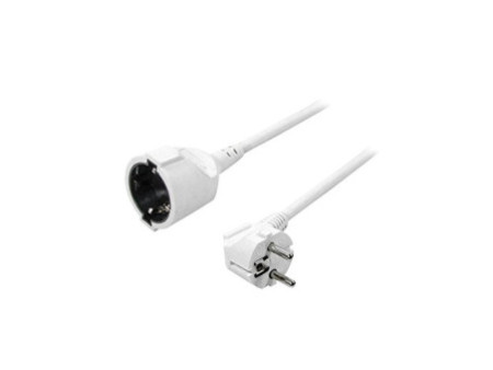 LogiLink Rallonge électrique avec prise de terre, 3 m, blanc