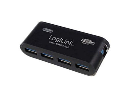 LogiLink Hub USB 3.0 avec bloc d'alimentation, 4 ports