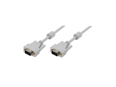 LogiLink Câble VGA pour moniteur, mâle - mâle, gris, 3 m