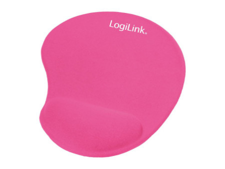 LogiLink Repose-poignet à gel avec tapis de souris, rose