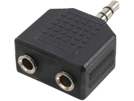 LogiLink Adaptateur audio, jack mâle 3,5mm - 2x jack femelle