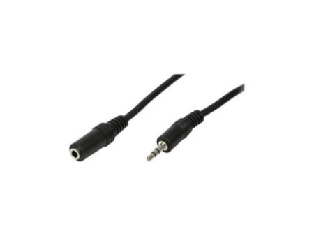 LogiLink Câble audio, mâle - femelle, 10 m, noir