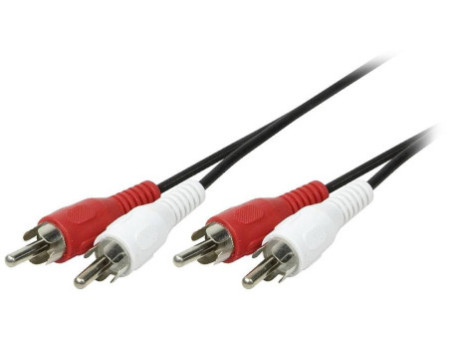 LogiLink Câble audio, 2x RCA mâle - 2x RCA mâle, 2,5 m