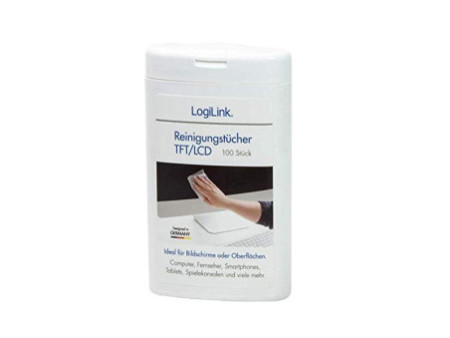 LogiLink Lingettes de nettoyage pour écrans TFT/LCD/LED,