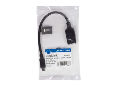 LogiLink Câble USB, micro USB mâle - USB femelle