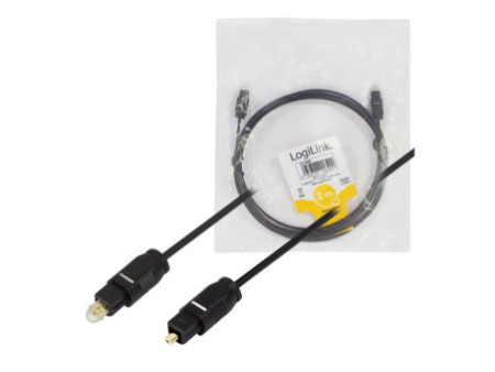 LogiLink Câble audio, Toslink mâle Toslink mâle, 2 m