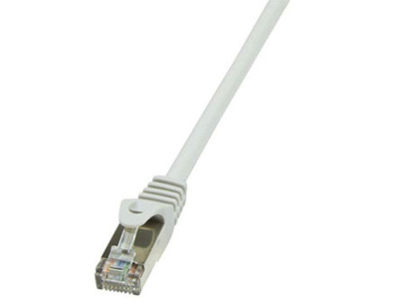 LogiLink Câble Patch, Cat. 5e, F/UTP, 0,5 m, gris, gaine en