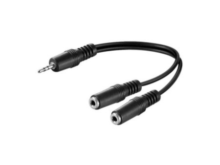 LogiLink Câble audio, jack mâle - 2x jack femelle
