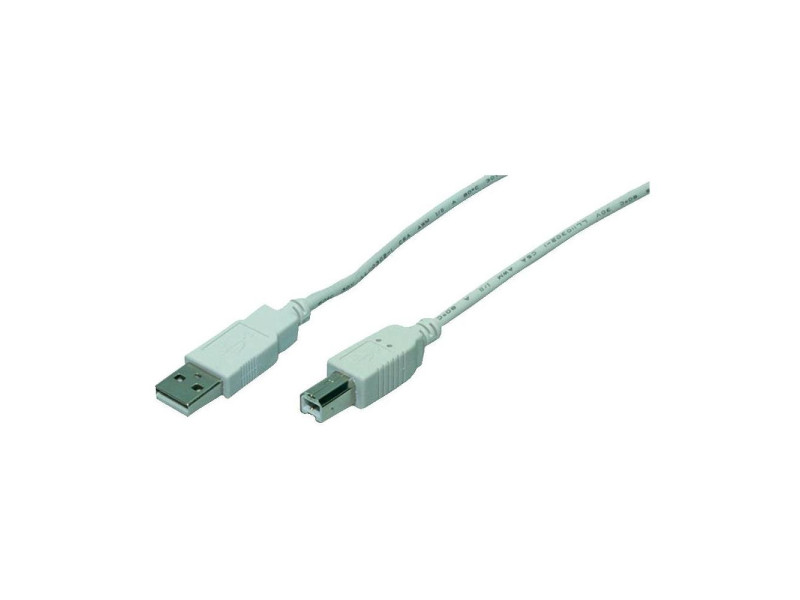 LogiLink Câble USB 2.0, USB-A - USB-B, 5,0 m