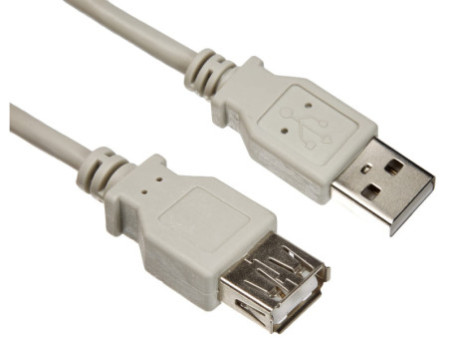 LogiLink Rallonge USB 2.0, gris, 2,0 m