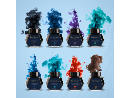 WATERMAN Flacon d'encre, contenu: 50 ml, bleu sérénité