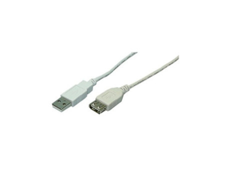 LogiLink Rallonge USB 2.0, gris, 5,0 m