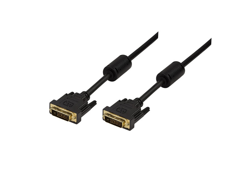LogiLink Câble DVI-D 24+1, Dual Link, noir, 2,0 m
