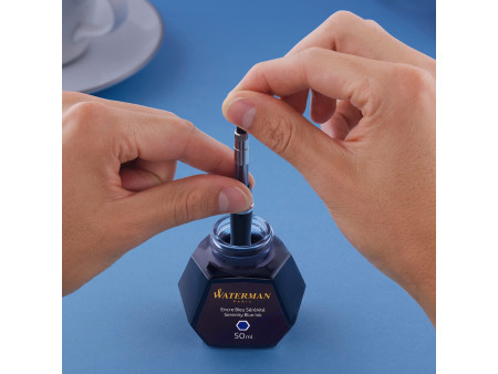 WATERMAN Flacon d'encre, contenu: 50 ml, bleu sérénité