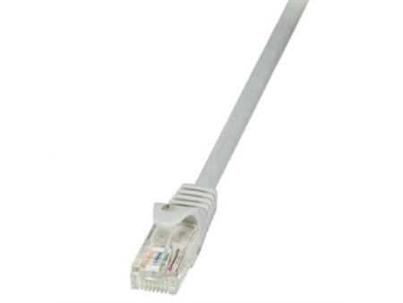LogiLink Câble patch, Cat. 5e, U/UTP, 10 m, gris, gaine en