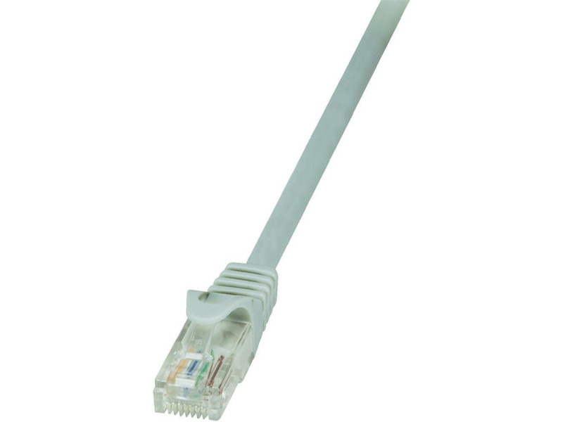 LogiLink Câble patch, Cat. 5e, U/UTP, 30 m, gris, gaine en