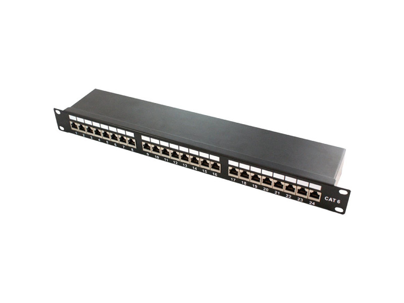 LogiLink Panneau de brassage 19' Cat. 6, blindé, 1 U,