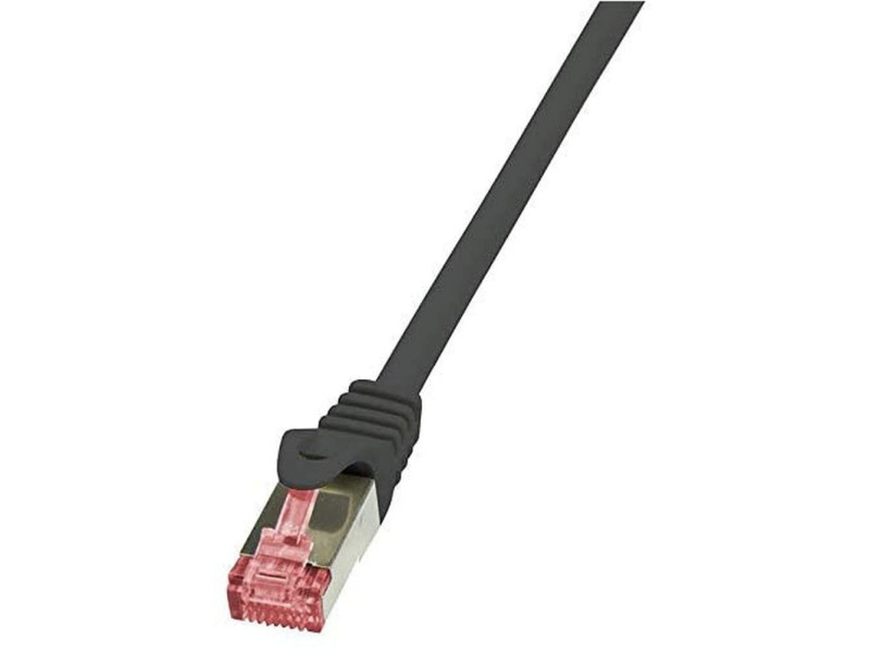 LogiLink Câble patch, Cat. 6, S/FTP, 0,25 m, noir