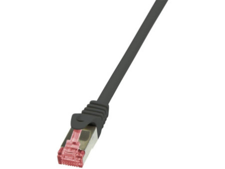 LogiLink Câble patch, Cat. 6, S/FTP, 0,25 m, noir