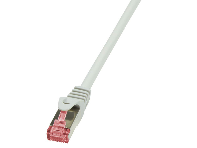 LogiLink Câble patch, Cat. 6, S/FTP, 0,5 m, gris
