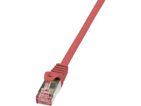 LogiLink Câble patch, Cat. 6, S/FTP, 1 m, rouge