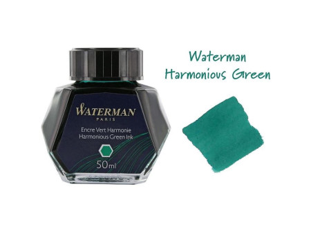 WATERMAN Flacon d'encre, contenu: 50 ml, vert harmonie