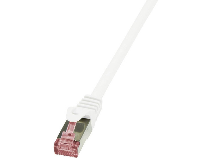 LogiLink Câble patch, Cat. 6, S/FTP, 3,0 m, blanc