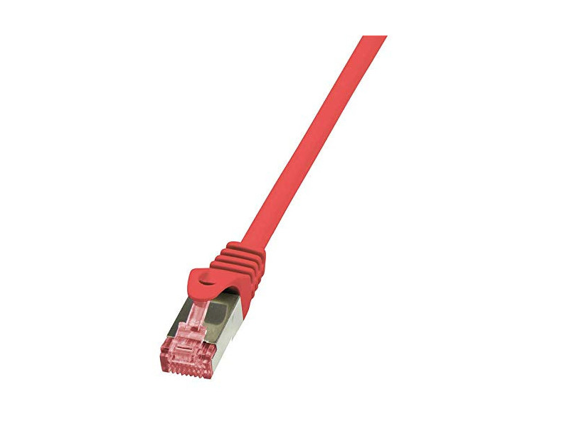 LogiLink Câble patch, Cat. 6, S/FTP, 7,5 m, rouge