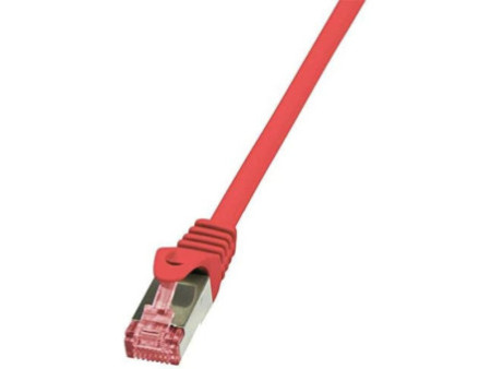LogiLink Câble patch, Cat. 6, S/FTP, 10,0 m, rouge