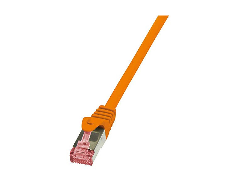 LogiLink Câble patch, Cat. 6, S/FTP, 10,0 m, orange
