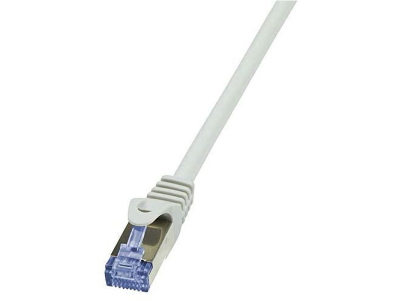 LogiLink Câble patch, Cat. 6A, S/FTP, 0,25 m, gris