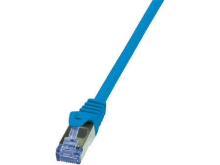 LogiLink Câble patch, Cat. 6A, S/FTP, 0,25 m, bleu