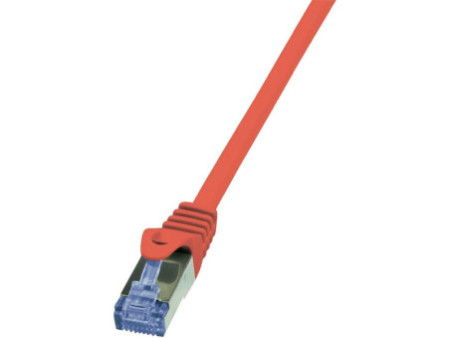 LogiLink Câble Patch, Cat. 6A, S/FTP, 0,5 m, rouge