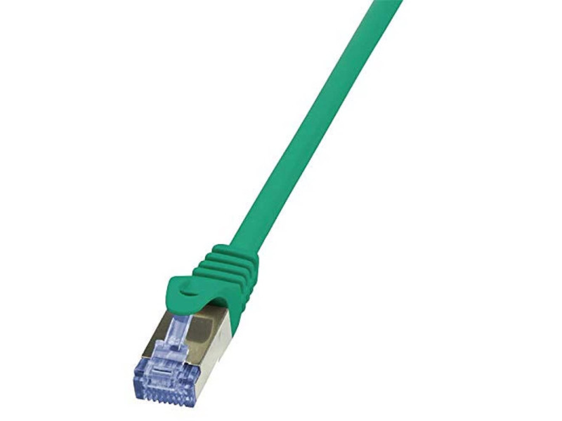 LogiLink Câble patch, Cat. 6A, S/FTP, 0,5 m, vert