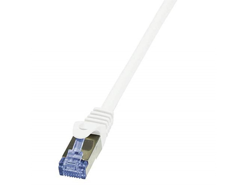 LogiLink Câble patch, Cat. 6A, S/FTP, 5 m, blanc