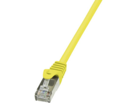 LogiLink Câble Patch, Cat. 5e, F/UTP, 2 m, jaune, gaine en